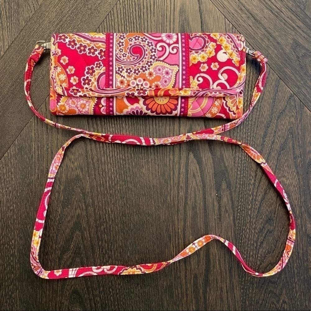 Vera Bradley Crossbody Bag Pink and Orange Magnetic
